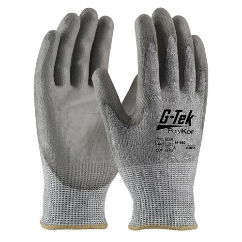 Gants anti-coupure D G-Tek&reg; POLYKOR&trade; enduit polyur&eacute;thane lisse gris T11 PIP 16-560-11 photo du produit Principale L