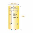 Chauffe-eau électrique vertical mural compact ACI Hybride DURALIS 200L  - THERMOR - 861413 pas cher Secondaire 1 S