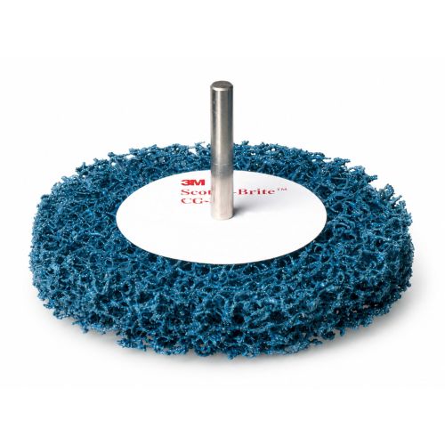 Disque Scotch-Brite Roloc diam&egrave;tre 75 mm gros grain bleu CG-ZS 3M B61167 photo du produit Secondaire 1 L