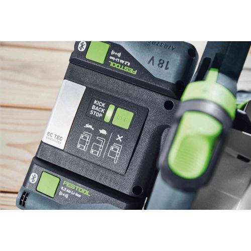 Scie circulaire plongeante 18V TSC 55 5,0 KEBI-Plus/XL + 2 batteries 5Ah + chargeur + Systainer SYS³ - FESTOOL - 577342 pas cher Secondaire 2 L