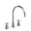 M&eacute;langeur de lavabo bec haut mobile ADAGIO 914201 chrom&eacute; 3 trous - RAMON SOLER - 91A306098 pas cher