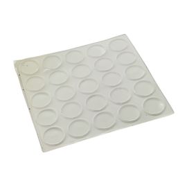 Butée autocollante Civic Industrie sur plaquette de 25 diamètre 10 mm translucide - 09611022 pas cher Principale M
