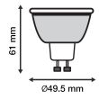 Ampoule LED GU10 avec télécommande IR 3 W RGB MIIDEX 73832 photo du produit Secondaire 1 S