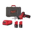 Scie sabre HACKZALL 12 V M12 C12 HZ-202C + 2 batteries 2 Ah + chargeur + coffret MILWAUKEE 4933441195 photo du produit