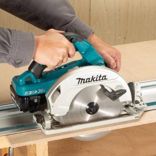 Scie circulaire 2 x 18 V 190 mm + 2 batterie 5 Ah + chargeur + coffret MAKITA DHS782PT2J photo du produit Secondaire 2 L