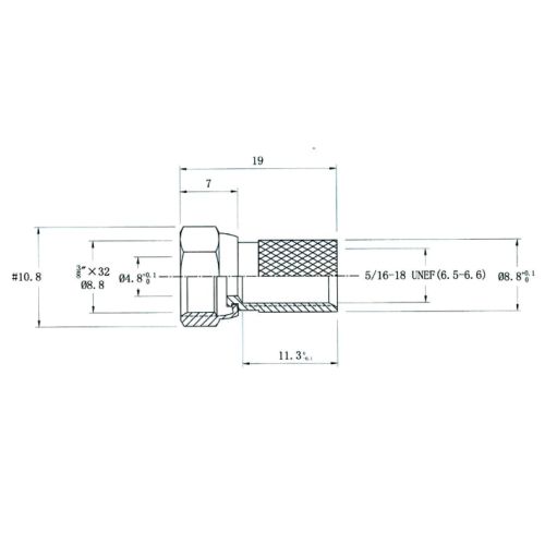 Fiche F mâle à visser Ø 7 CAE RZ154 photo du produit Secondaire 1 L