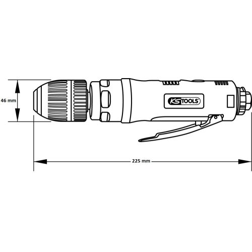 Perceuse droite pneumatique KS TOOLS 515.5435 photo du produit Secondaire 1 L