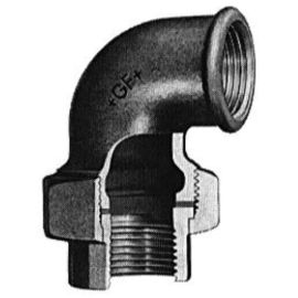 Coude union à joint conique noir fonte Femelle/Femelle 96 Virfollet photo du produit Principale M