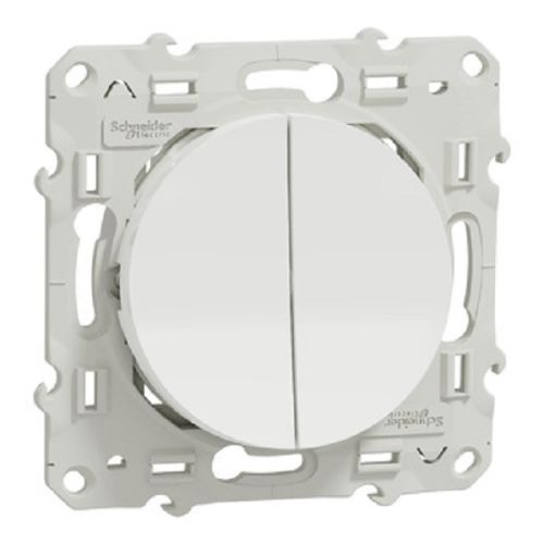 Va-et-vient + poussoir ODACE blanc 10 A SCHNEIDER S520285 photo du produit Secondaire 1 L
