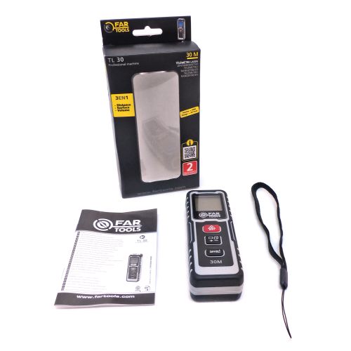 Telemetre laser 2 x 1,5 V TL 30 portée jusqu'à 30 m avec affichage LCD FARTOOLS 132506 photo du produit Secondaire 2 L