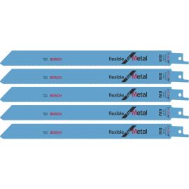 5 lames de scie sabre Bosch S 1122 AF Flexible for Metal 225 x 19 x 0,9 mm - 2608656018 photo du produit Principale M
