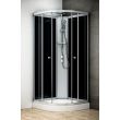 Cabine de douche intégrale SILVER 90x90 NOIR en angle - THALASSOR - SQIN9090 pas cher