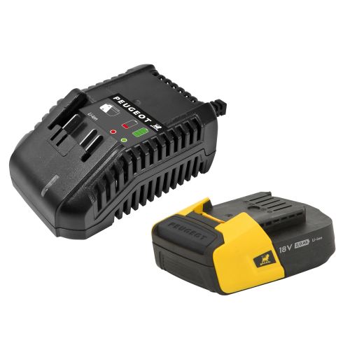 Kit chargeur et batterie 18 V 2 Ah EnergyHub-20 PEUGEOT OUTILLAGE 250630 photo du produit