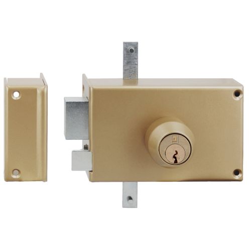 Serrure 3 points en applique MX4500 5 goupilles 5G horizontale fouillot gauche cylindre de 45mm - HERACLES - MX-4504-5G-2 pas cher