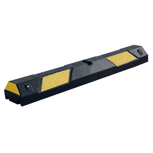 Butée de parking caoutchouc 1300 x 150 x 100 noir/jaune VISO PARKSTOP130-GC photo du produit Principale L