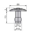 250 clous podotactiles Dinaclou à frapper extérieur en inox sans scellement DINAC 102259D photo du produit Secondaire 1 S