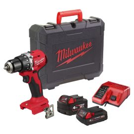 Perceuse-visseuse à percussion 18V M18 Milwaukee Tool M18 BLPDRC-422C + 1 batterie 2 Ah + 1 batterie 4 Ah + chargeur + coffret - 4933492825 photo du produit Principale M