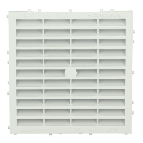Grille de ventilation carr&eacute;e sp&eacute;cial fa&ccedil;ade avec moustiquaire NICOLL M164 photo du produit Principale L