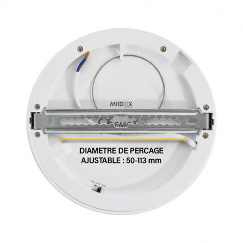 Plafonnier LED ALDEBARAN blanc D170 mm 12 W CCT dimmable MIIDEX LIGHTING 77555 photo du produit Secondaire 2 L