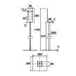 Présentoir flacon gel hydroalcoolique H 1100 noir - MERMIER - 500014 pas cher Secondaire 2 S