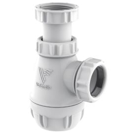 Siphon bidet Valentin r&eacute;glable petit culot blanc - 00 615300 001 00 photo du produit Principale M