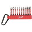 Jeu de 10 embouts SHOCKWAVE avec mousqueton MILWAUKEE 4932480941 photo du produit Secondaire 1 S