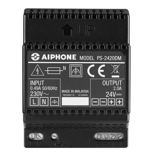 Alimentation modulaire 230VAC/24VCC intensité 2A – AIPHONE - PS2420DM pas cher