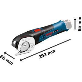 Cisaille universelle 12V Bosch GUS 12V-300 (sans batterie ni chargeur) + coffret L-BOXX - 06019B2905 photo du produit Principale M
