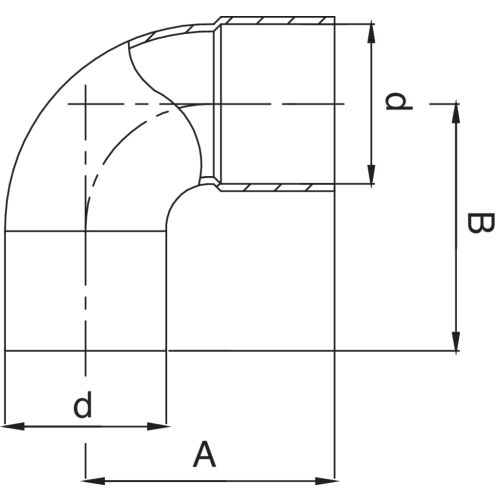 Raccord à souder 90° en cuivre mâle-femelle D 36mm - FRABO - RR5092036036000 pas cher Secondaire 1 L