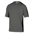 Tee-shirt MACH SPIRIT coton gris/noir TM - DELTA PLUS - MSTM5GRTM pas cher