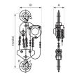 Palan manuel à chaîne premium 10000 kg 3 m STOCKMAN MHN100 photo du produit Secondaire 1 S