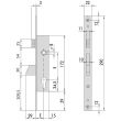 Monopoint à larder profil étroit à pêne basculant A22mm - CISA - CIS4621525 pas cher Secondaire 1 S