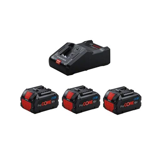 Set 3 batteries 8 Ah + chargeur GAL 1880 BOSCH 0615990N2F photo du produit