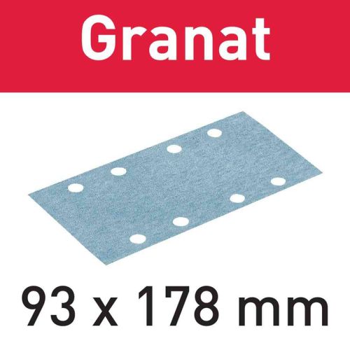 Abrasifs GRANAT STF 93x178mm GR/50 P80 - FESTOOL - 498935 pas cher