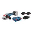 Meuleuse d'angle 18 V avec X LOCK GWX 18V-10 PC Professional + 2 batteries Procore 4 Ah + chargeur + coffret L-Boxx BOSCH photo du produit Secondaire 2 S