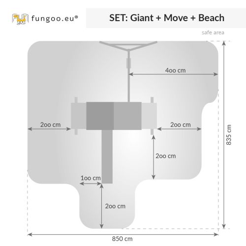 Aire de jeux Giant Move + Beach - FUNGOO - 03508PT pas cher Secondaire 2 L