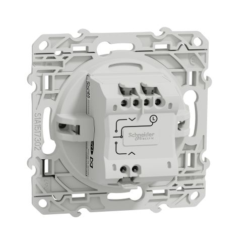 Interrupteur ODACE en aluminium &agrave; 3 boutons mont&eacute;e/descente/stop pour volet - SCHNEIDER ELECTRIC - S530208 pas cher Secondaire 4 L