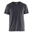 T-shirt uni noir/gris clair T4XL - BLÅKLÄDER - 3525105399914XL pas cher