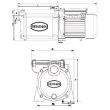 Pompe de surface 230 V 1,1 kW multicellulaire horizontale RENSON 111158 photo du produit Secondaire 1 S