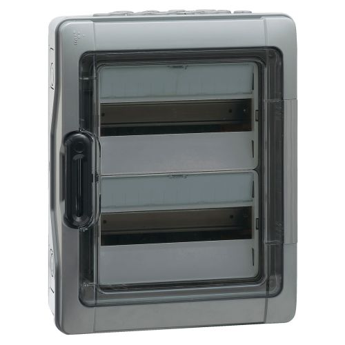 Coffret étanche PLEXO avec embouts à perforation directe prémontés gris 26 modules - LEGRAND - 001922 pas cher