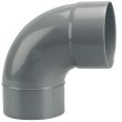 Coude PVC M&acirc;le Femelle 87&deg;30 D125 - WAVIN - 3026035 pas cher