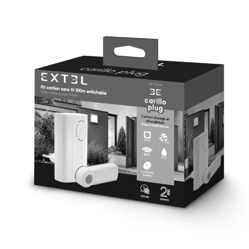 Sonette sans fil enfichable Carillo Plug - EXTEL - 061006 pas cher Secondaire 8 L