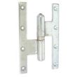 Paumelle picarde grand écartement bouts carrés zingué blanc 160 x 100 mm gauche TORBEL PGE161G1 photo du produit