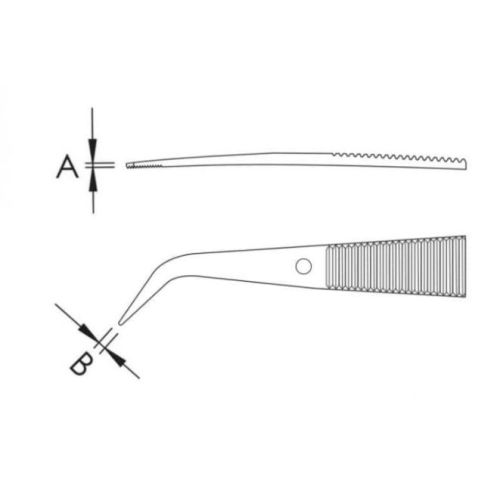 Pince brucelles de précision 152mm - KNIPEX - 92 34 36 pas cher Secondaire 1 L