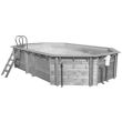 Piscine OCEA 400x610 H130cm liner bleu 75/100 - UBBINK - 7504508 pas cher
