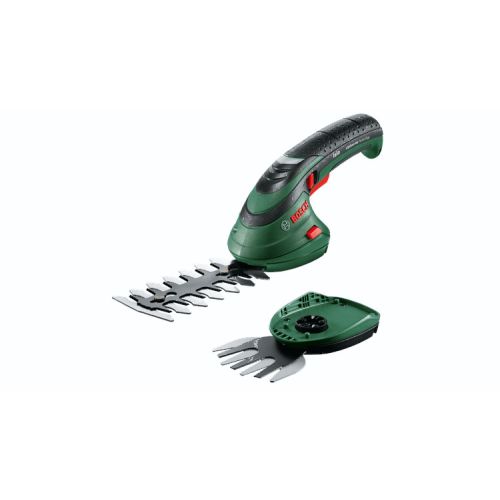 Cisaille taille-herbes et sculpte-haies à batterie intégré 3,6 V Isio + chargeur + set de 2 lames + coffret BOSCH 0600833108 photo du produit