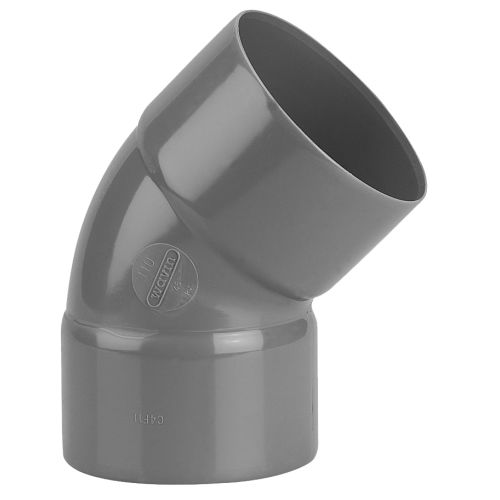 Coude PVC double Femelle 45° D110 - WAVIN - 3026209 pas cher