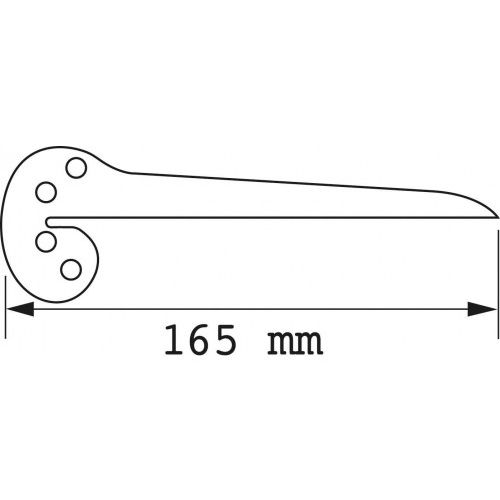 Equerre à centrer L.165mm - SAM OUTILLAGE - E5-200 pas cher Secondaire 1 L