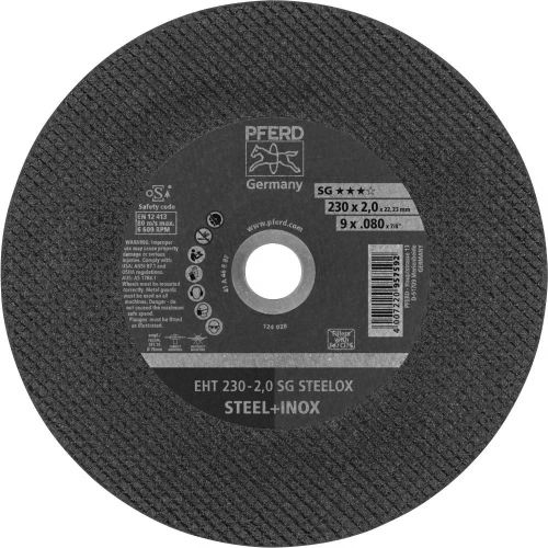 Disque &agrave; tron&ccedil;onner &agrave; moyeu d&eacute;port&eacute; SG STEELOX pour acier 2mm - PFERD - 61328400 pas cher