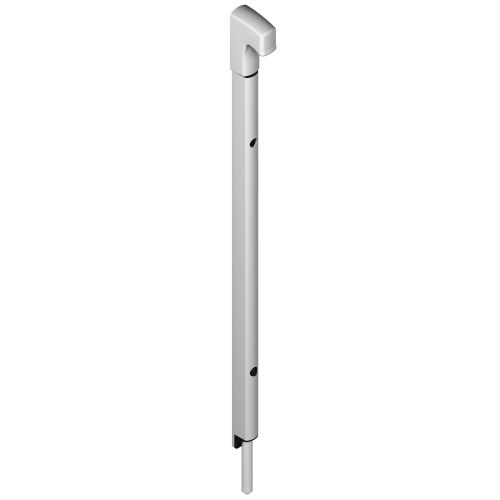 Verrou en applique DANAOS tige inox L 536mm aluminium RAL9006 LA CROISEE DS DS6366-007 photo du produit Principale L